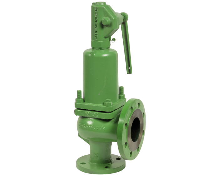 Ductile iron flanged safety valve 6301 S PN40 DN20 0.45-0.68 bar